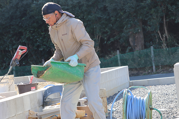 原田造園の作業風景
